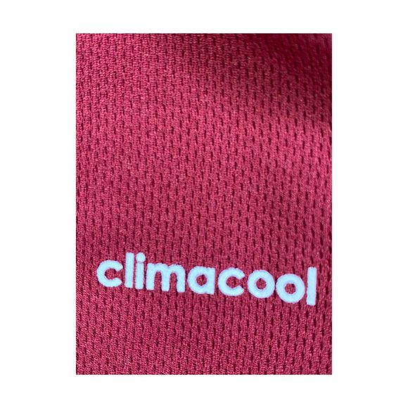 Adidas Men's Dry Fit Maroon Short Sleeve Training  T-Shirt Size S, L - Picture 6 of 7